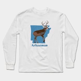 Arkansas White Tailed Deer Long Sleeve T-Shirt